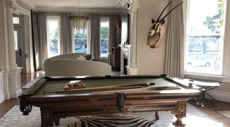 Fully restored antique "European II" billiards table