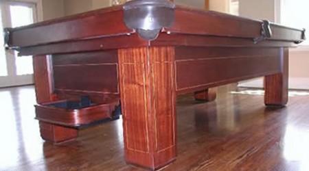 The Madison, antique billiards table prior to restoration