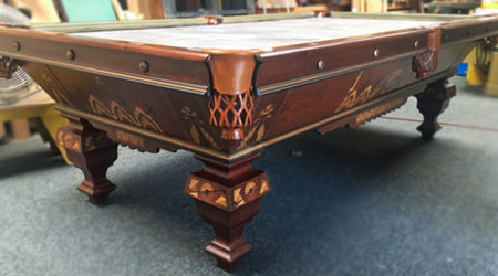 Restored "The New Acme" billiard table