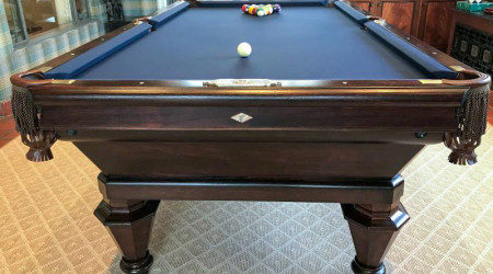 A fully restored antique “The Duhamel” billiard table